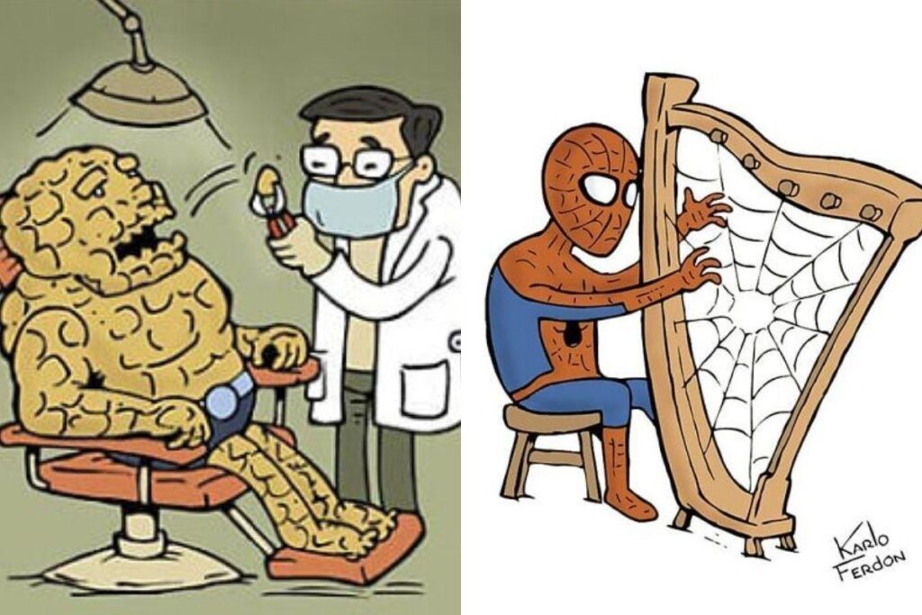 Super-man salvando gato