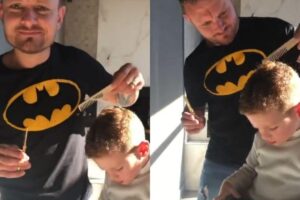 Michael Kratina e Gabriele Vargas são os pais de Augusto