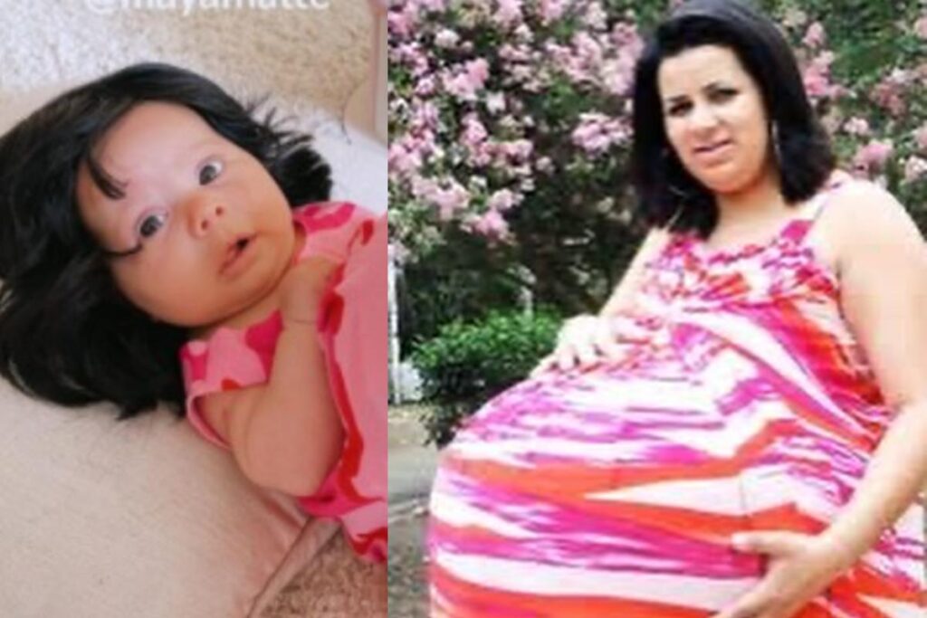 Mãe preparou toda a decoração da festa com o tema “Grávida de Taubaté”