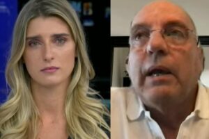 Joana entrevistou o pai em telejornal da Band