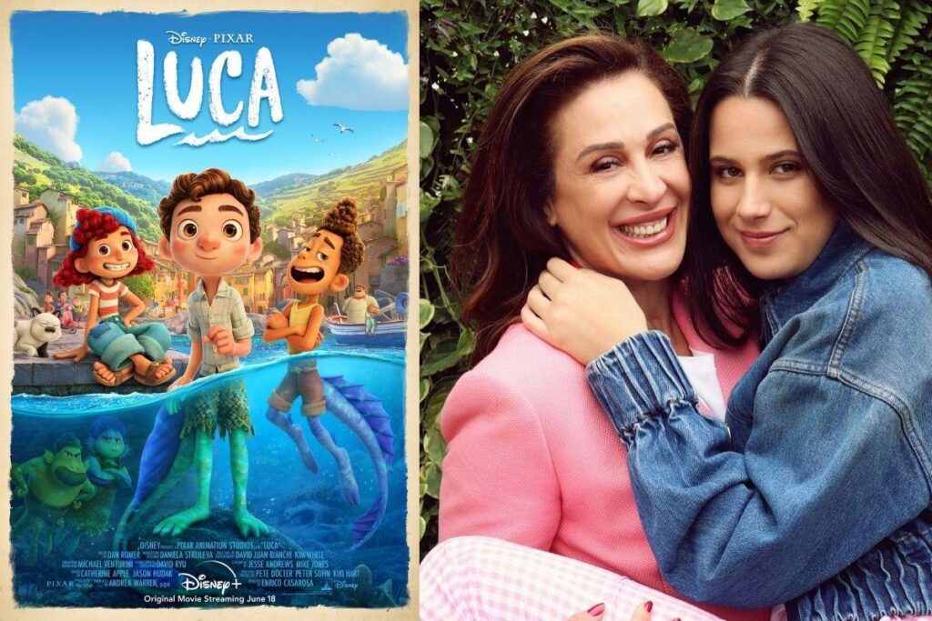 Claudia Raia e Sophia participaram juntas das dublagens de Luca