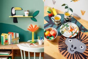 Os móveis em madeira foram pensados para acompanhar o crescimento das crianças