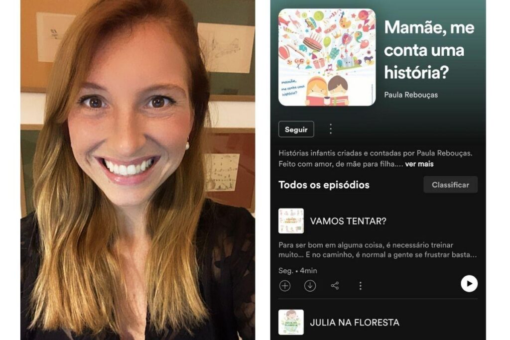 Mãe cria podcast para contar histórias para crianças durante pandemia