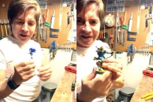 Xororó conserta boneco de ação do neto e prova mais uma vez talento incrível: “Humildade em pessoa”