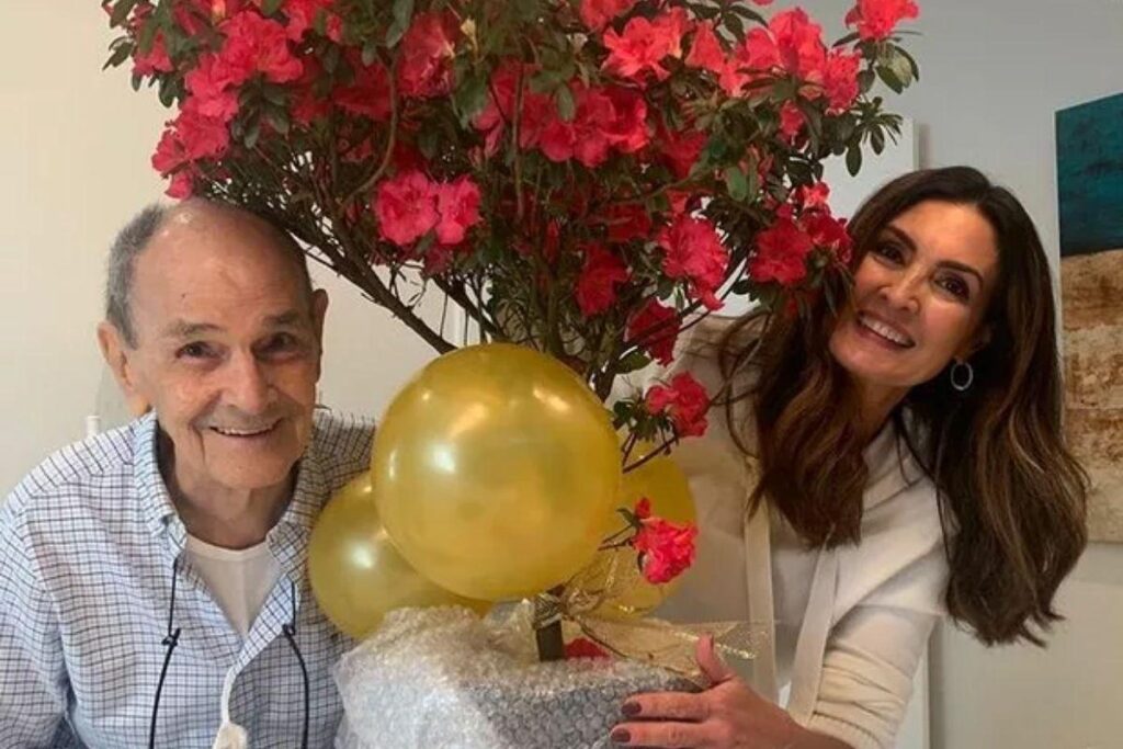 Fátima Bernardes celebrou o aniversário de 85 anos seu pai