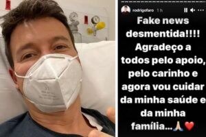Rodrigo Faro agradece carinho de fãs após desmentir fakenews