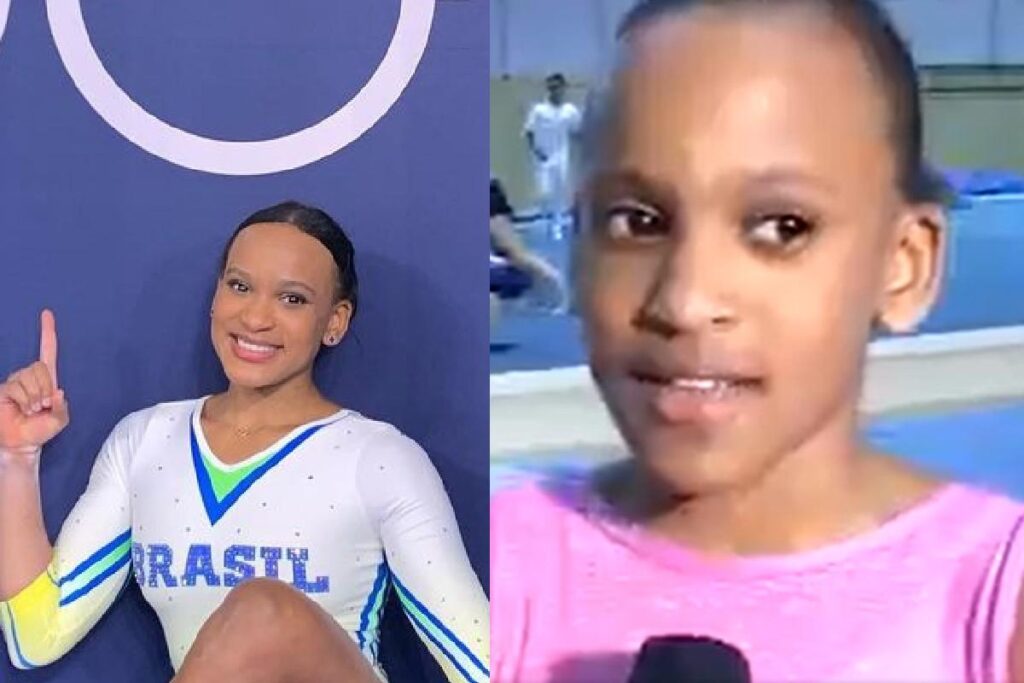 Rebeca Andrade deu um show em Tóquio ao som de “Baile de favela” e conquistou a medalha de prata