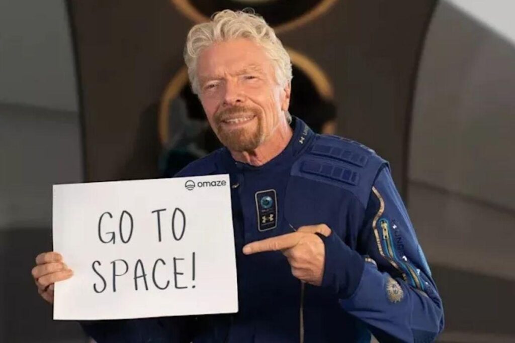 Sorteio para ir ao espaço