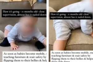 Ela mostrou como ensinou o filho