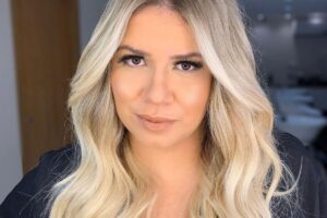 Marilia ganhou um buquê de flores do filho Leo