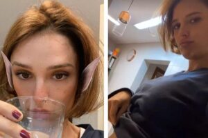 A mãe exibiu a barriga pela primeira vez e contou sobre o desejo inusitado