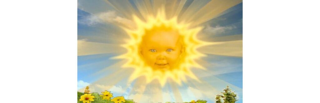 Jess Smith foi o rosto do Sol entre 1997-2001 e essa foto dela com o novo bebê Sol viralizou