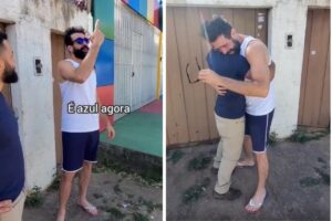 Ex-aluno presenteia professor daltônico com óculos que o torna capaz de ver as cores