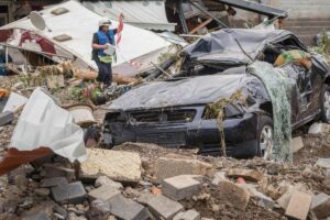 Diversas pessoas perderam as casas para os temporais