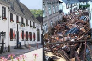 Diversas famílias tiveram prejuízos com o temporal histórico que aconteceu na Alemanha