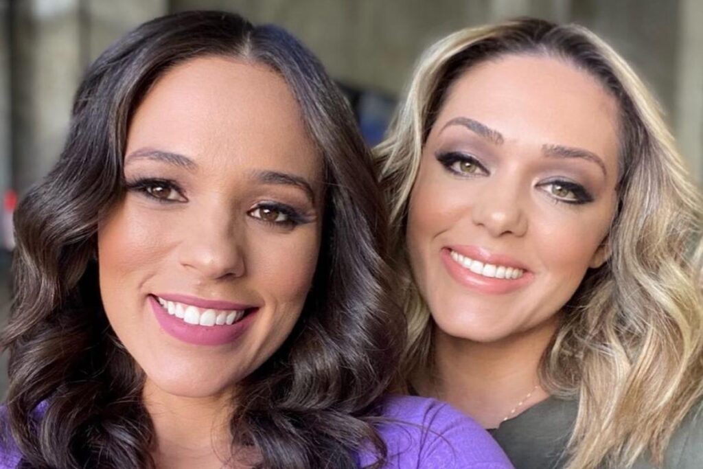 Tânia Mara fez homenagem de aniversário para a irmã