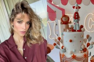 O tema do mesversário de Esther foi “circo”