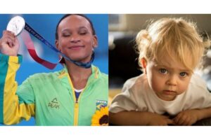 A ginasta agradeceu a homenagem