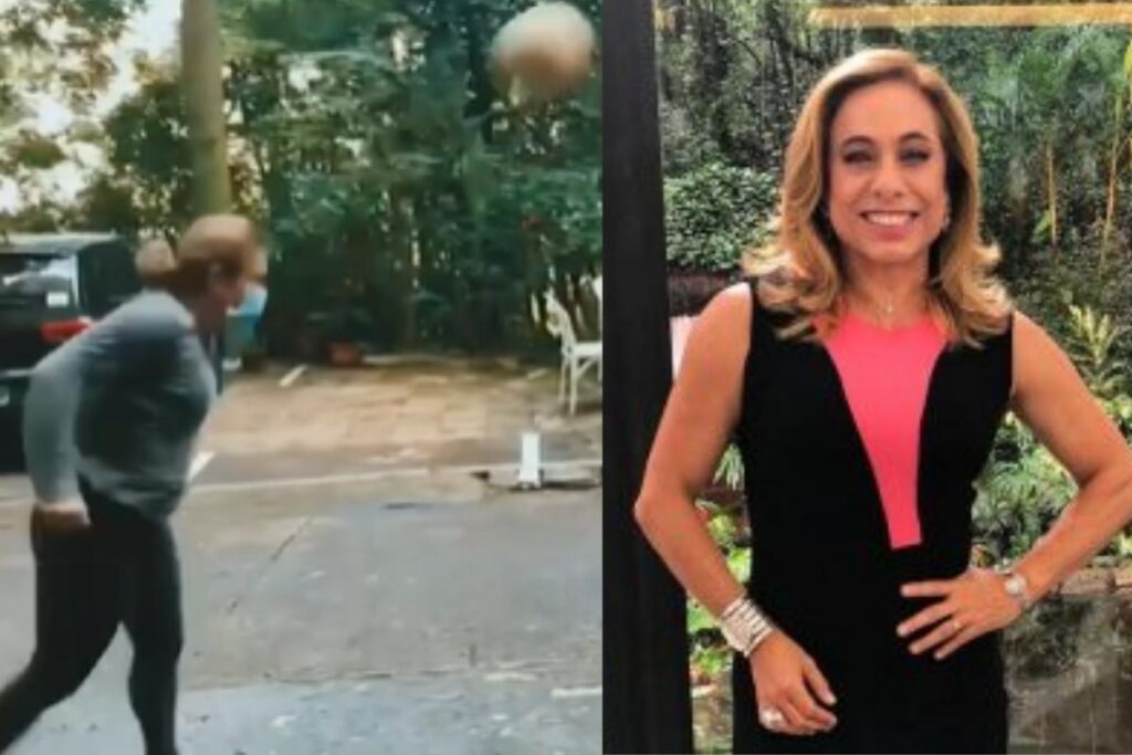 O vídeo da partida foi publicado no Instagram de Cissa