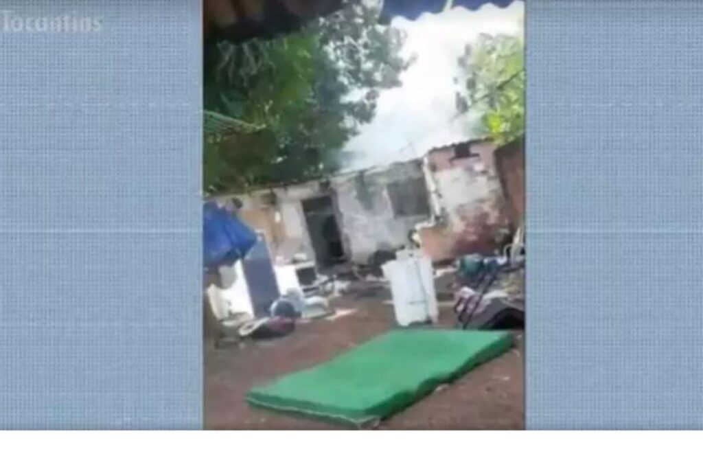 O local do incêndio ficou praticamente todo destruído