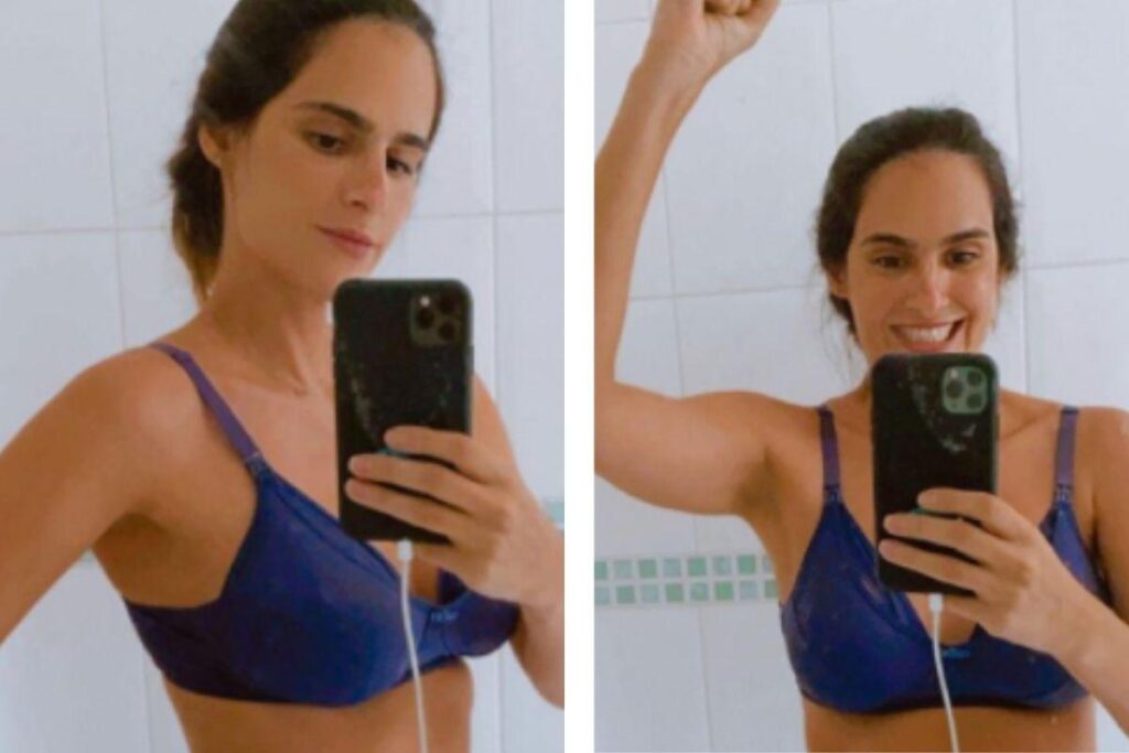 A mãe comemorou o avanço nas redes