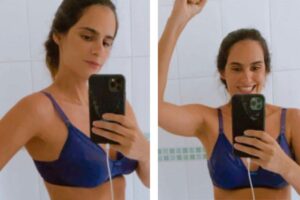 A mãe comemorou o avanço nas redes