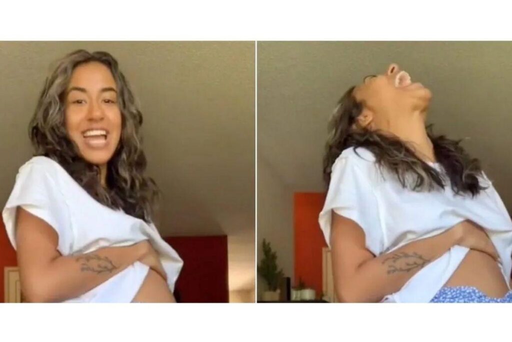 Mulher viraliza ao mostrar cisto enorme no ovário: “Parece que estou grávida de 9 meses”