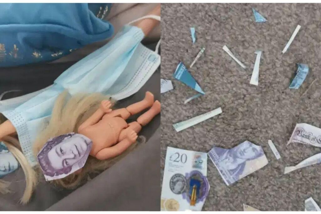 Ela ainda usou máscaras de vestido