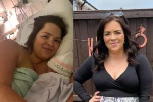 Lorna deu à luz uma menina