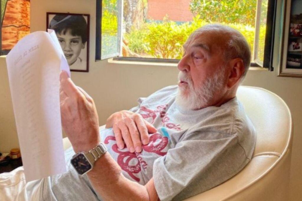 Lima Duarte estrela novela em família