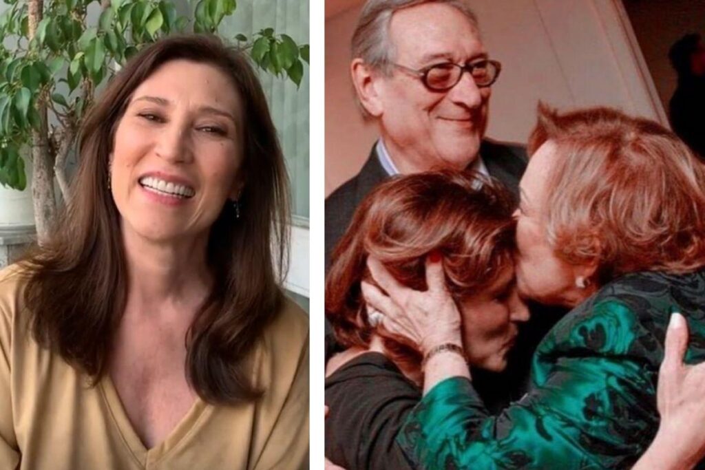 Beth Goulart homenageia pais no Dia do Ator