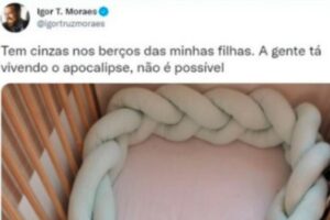 O berço com fuligem