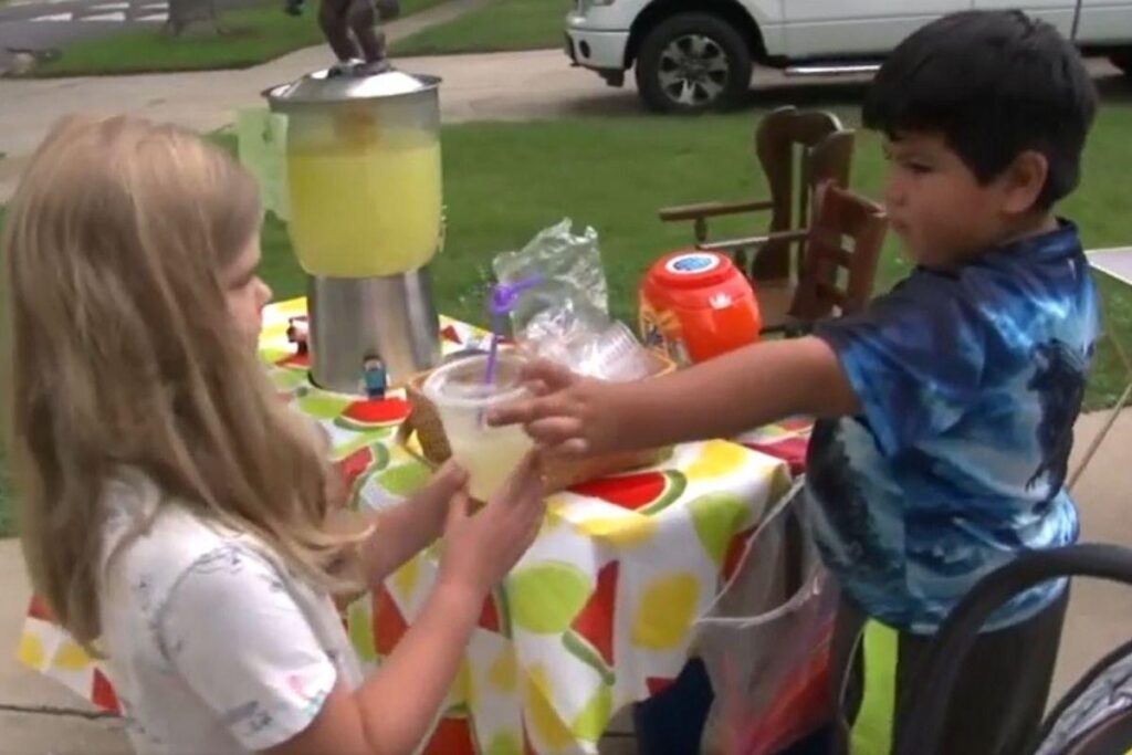 Menino de 6 anos vende limonadas e usa dinheiro para comprar brinquedos para crianças carentes