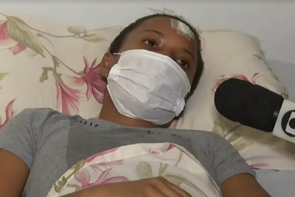 A babá deu entrada na emergência do HGE (Hospital Geral do Estado)