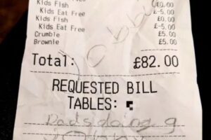 A foto do bilhete viralizou nas redes