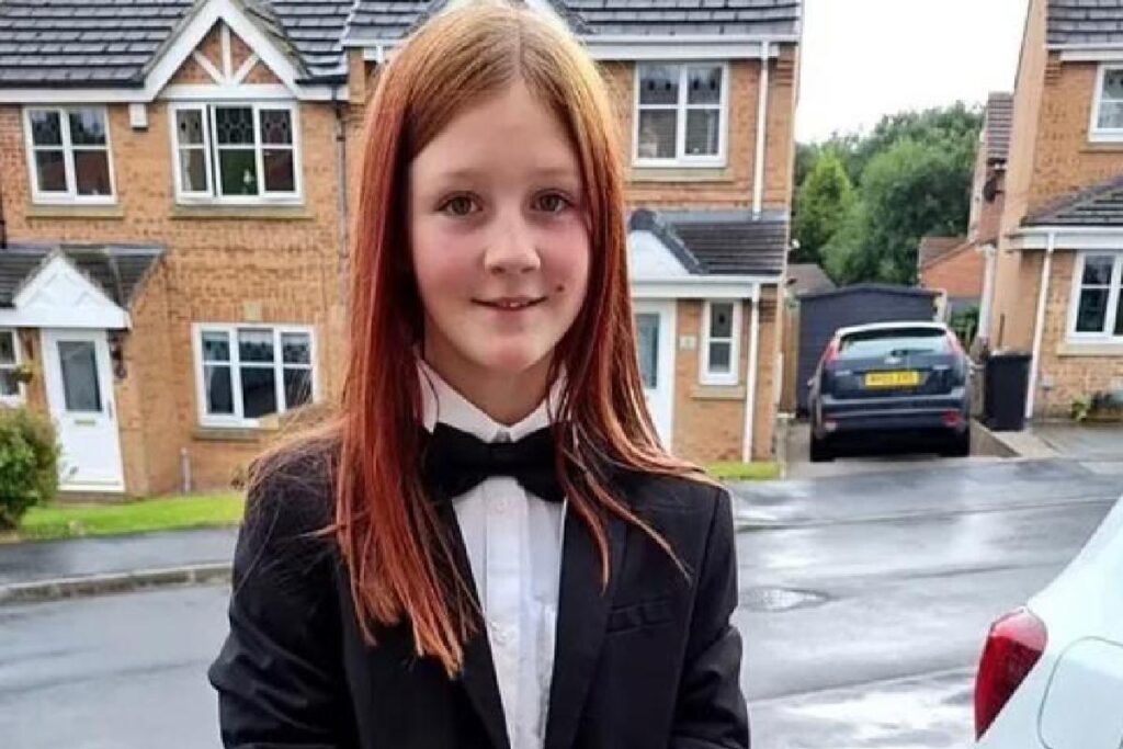 A menina decidiu ir ao baile de formatura vestida de terno