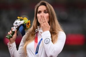 Maria Andrejczyk competiu nas Olimpíadas de Tóquio