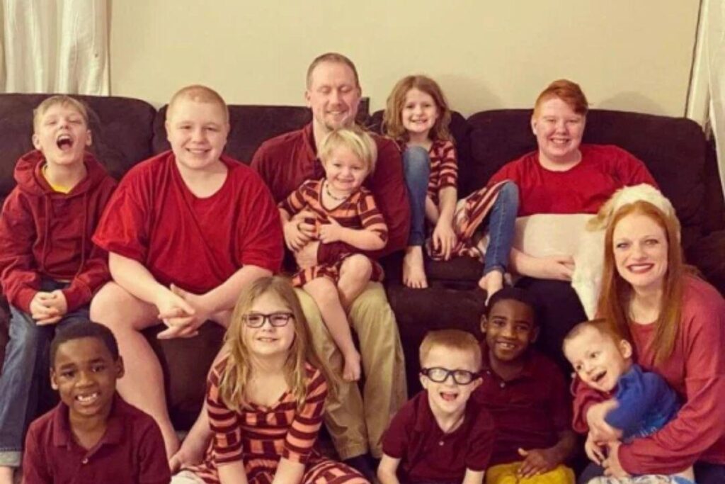 Mãe de dez filhos pensou que nunca teria uma família