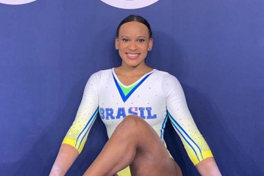 Rebeca Andrade ganhou a medalha de ouro pelo Brasil nas Olimpíadas