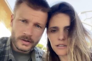 Rodrigo Hilbert comemora com os filhos