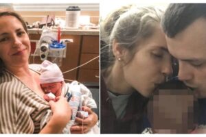 Sarah e Chris ficaram com a menina em casa por 5 dias