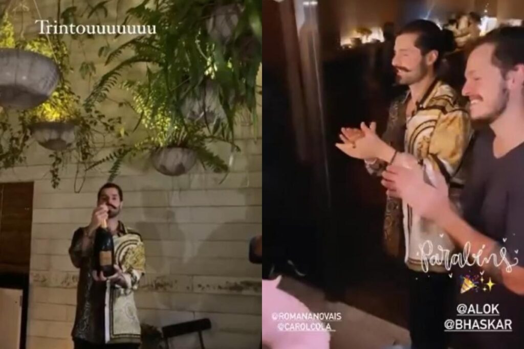 A festa foi em homenagem à Alok e o irmão gêmeo dele, Bhaskar