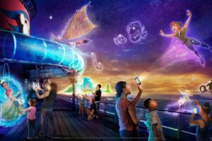 Disney Uncharted Adventure é a novidade à bordo do Disney Wish Cruise, uma experiência tecnológica e interativa para pais e filhos