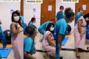 Ela estava dançando uma música de Luísa Sonza com Pedro Sampaio