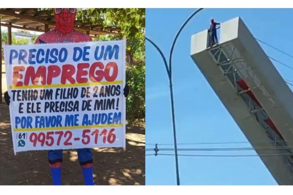 O vídeo de Ailton no viaduto foi parar nas redes sociais