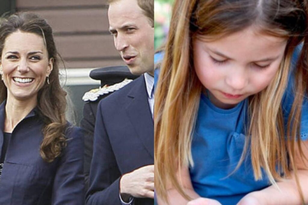 A Princesa Charlotte aparece segurando cuidadosamente uma borboleta