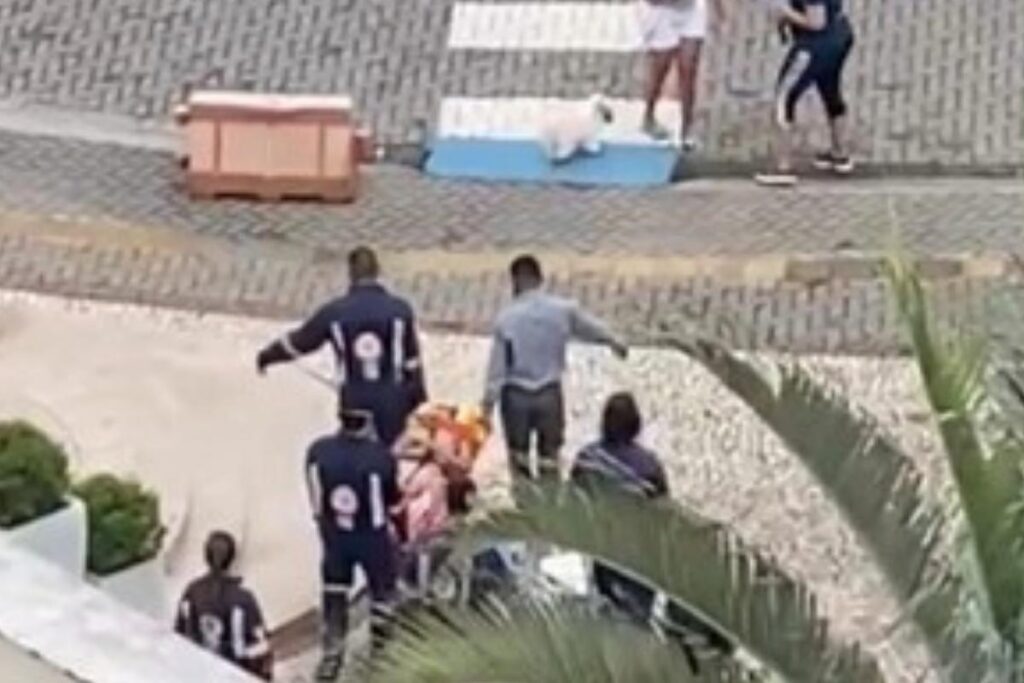 A babá deu entrada na emergência do HGE (Hospital Geral do Estado)