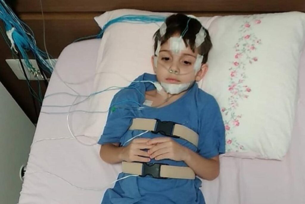 Davi foi diagnosticado com Distrofia Muscular de Duchenne