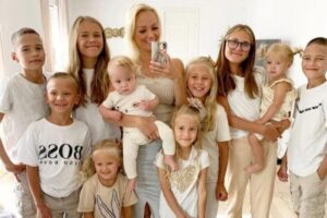 Os filhos alinhados por idade