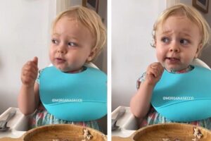 Alice decidiu se aventurar na cozinha